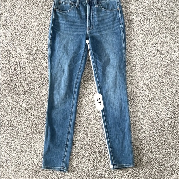 Madewell 10” High Rise Skinny Jeans - Medium Wash - Size 27 - Classic Minimal - Picture 11 of 11